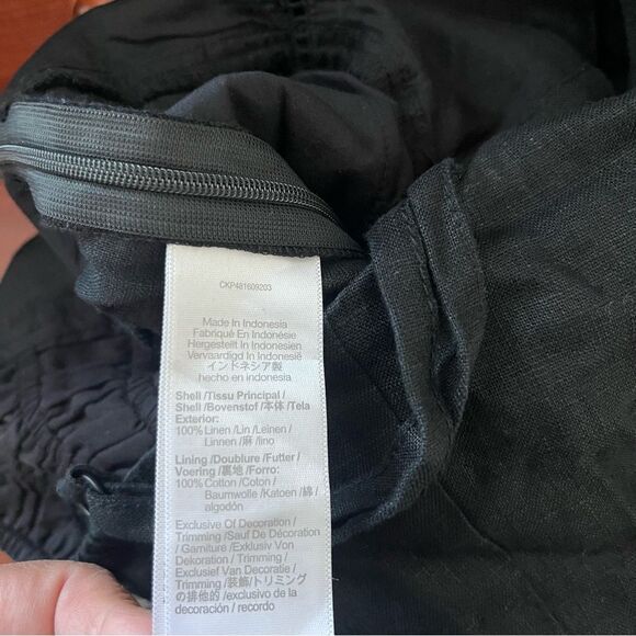 NWT Madewell Women's Sleeveless Wide-Leg Jumpsuit in 100% Linen Size 00 - Picture 8 of 8